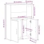 Librería de madera contrachapada roble negro 60x24x85 cm by , Bookcases and shelves - Ref: Foro24-860410, Price: 61,18 €, Dis...