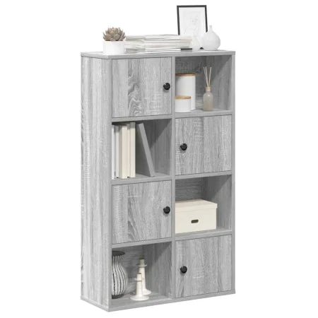 Estantería madera de ingeniería gris sonoma 60x24x101,5 cm de , Librerías y estanterías - Ref: Foro24-860396, Precio: 81,29 €...
