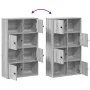 Estantería madera de ingeniería gris sonoma 60x24x101,5 cm de , Librerías y estanterías - Ref: Foro24-860396, Precio: 81,29 €...