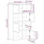 Estantería madera de ingeniería gris sonoma 60x24x101,5 cm de , Librerías y estanterías - Ref: Foro24-860396, Precio: 81,29 €...