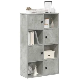 Estantería de madera de ingeniería gris hormigón 60x24x101,5 cm by , Bookcases and shelves - Ref: Foro24-860394, Price: 74,12...