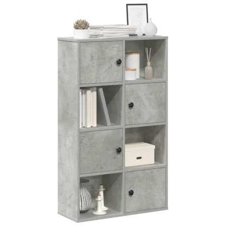 Estantería de madera de ingeniería gris hormigón 60x24x101,5 cm by , Bookcases and shelves - Ref: Foro24-860394, Price: 73,91...