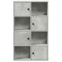 Estantería de madera de ingeniería gris hormigón 60x24x101,5 cm by , Bookcases and shelves - Ref: Foro24-860394, Price: 73,91...