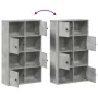 Estantería de madera de ingeniería gris hormigón 60x24x101,5 cm by , Bookcases and shelves - Ref: Foro24-860394, Price: 73,91...