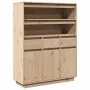 Aparador alto de madera maciza de pino 89x34x116,5 cm de , Aparadores - Ref: Foro24-861111, Precio: 167,33 €, Descuento: %