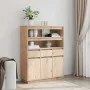 Aparador alto de madera maciza de pino 89x34x116,5 cm de , Aparadores - Ref: Foro24-861111, Precio: 167,33 €, Descuento: %