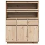 Aparador alto de madera maciza de pino 89x34x116,5 cm de , Aparadores - Ref: Foro24-861111, Precio: 167,33 €, Descuento: %