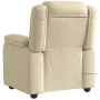 Sillón de masaje reclinable de tela crema by , Armchairs - Ref: Foro24-4015718, Price: 259,76 €, Discount: %