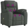 Sillón de masaje reclinable de tela gris oscuro de , Sillones - Ref: Foro24-4015711, Precio: 258,43 €, Descuento: %