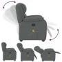 Sillón de masaje reclinable de tela gris oscuro de , Sillones - Ref: Foro24-4015711, Precio: 258,43 €, Descuento: %