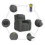 Sillón de masaje reclinable de tela gris oscuro de , Sillones - Ref: Foro24-4015711, Precio: 258,43 €, Descuento: %