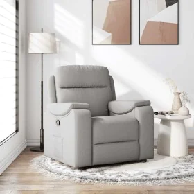 Sillón reclinable de tela gris nube by , Armchairs - Ref: Foro24-4015689, Price: 186,75 €, Discount: %