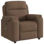 Sillón reclinable con masaje de tela marrón de , Sillones - Ref: Foro24-4015694, Precio: 200,56 €, Descuento: %