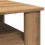 Mesa de centro madera de ingeniería roble artisan 60x60x42 cm de , Mesas de centro - Ref: Foro24-855795, Precio: 53,05 €, Des...