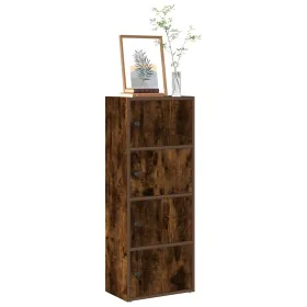 Estantería de madera de ingeniería roble ahumado 40x24x102 cm by , Bookcases and shelves - Ref: Foro24-860377, Price: 72,72 €...