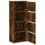 Estantería de madera de ingeniería roble ahumado 40x24x102 cm von , Bücherregale und Regale - Ref: Foro24-860377, Preis: 72,7...