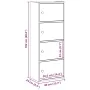 Estantería de madera de ingeniería roble ahumado 40x24x102 cm von , Bücherregale und Regale - Ref: Foro24-860377, Preis: 72,7...