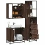 Set de muebles baño 3 pzas madera contrachapada roble marrón by , Bathroom furniture - Ref: Foro24-3301129, Price: 225,82 €, ...