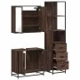 Set de muebles baño 3 pzas madera contrachapada roble marrón by , Bathroom furniture - Ref: Foro24-3301129, Price: 225,82 €, ...