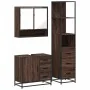 Set de muebles baño 3 pzas madera contrachapada roble marrón by , Bathroom furniture - Ref: Foro24-3301169, Price: 268,09 €, ...