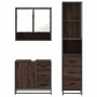 Set de muebles baño 3 pzas madera contrachapada roble marrón by , Bathroom furniture - Ref: Foro24-3301169, Price: 268,09 €, ...