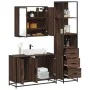 Set de muebles baño 3 pzas madera contrachapada roble marrón de , Muebles de baño - Ref: Foro24-3301134, Precio: 252,81 €, De...