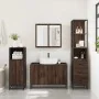 Set de muebles baño 3 pzas madera contrachapada roble marrón de , Muebles de baño - Ref: Foro24-3301134, Precio: 252,81 €, De...