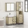 Set de muebles de baño 3 pzas madera contrachapada roble Sonoma de , Muebles de baño - Ref: Foro24-3301136, Precio: 272,92 €,...