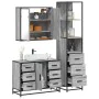 Set de muebles de baño 3 pzas madera contrachapada gris sonoma von , Badezimmermöbel - Ref: Foro24-3301143, Preis: 311,39 €, ...