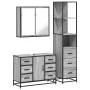 Set de muebles de baño 3 pzas madera contrachapada gris sonoma von , Badezimmermöbel - Ref: Foro24-3301143, Preis: 311,39 €, ...