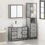 Set de muebles de baño 3 pzas madera contrachapada gris sonoma von , Badezimmermöbel - Ref: Foro24-3301143, Preis: 311,39 €, ...