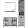 Set de muebles de baño 3 pzas madera contrachapada gris sonoma von , Badezimmermöbel - Ref: Foro24-3301143, Preis: 311,39 €, ...