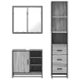 Set de muebles de baño 3 pzas madera contrachapada gris sonoma von , Badezimmermöbel - Ref: Foro24-3301148, Preis: 261,55 €, ...