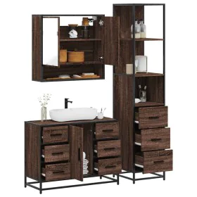 Set de muebles baño 3 pzas madera contrachapada roble marrón von , Badezimmermöbel - Ref: Foro24-3301174, Preis: 296,35 €, Ra...