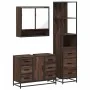Set de muebles baño 3 pzas madera contrachapada roble marrón von , Badezimmermöbel - Ref: Foro24-3301174, Preis: 296,30 €, Ra...
