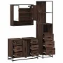 Set de muebles baño 3 pzas madera contrachapada roble marrón von , Badezimmermöbel - Ref: Foro24-3301174, Preis: 296,30 €, Ra...