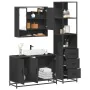 Juego de muebles de baño 3 pzas madera contrachapada negro von , Badezimmermöbel - Ref: Foro24-3301160, Preis: 271,33 €, Raba...