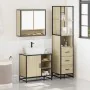 Set de muebles de baño 3 pzas madera contrachapada roble Sonoma de , Muebles de baño - Ref: Foro24-3301176, Precio: 254,92 €,...