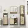 Set de muebles de baño 3 pzas madera contrachapada roble Sonoma de , Muebles de baño - Ref: Foro24-3301176, Precio: 254,92 €,...