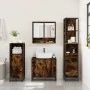 Set de muebles baño 3 pzas madera contrachapada roble ahumado von , Badezimmermöbel - Ref: Foro24-3301157, Preis: 209,89 €, R...