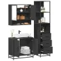 Juego de muebles de baño 3 pzas madera contrachapada negro de , Muebles de baño - Ref: Foro24-3301155, Precio: 249,60 €, Desc...
