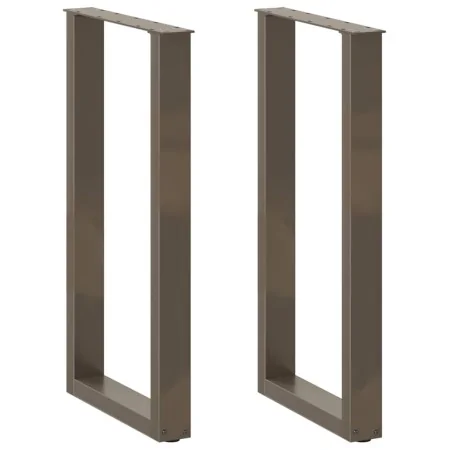 Patas de mesa centro forma U 2uds acero natural 50x(90-91) cm by , Table legs - Ref: Foro24-4013223, Price: 92,63 €, Discount: %