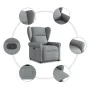Sillón reclinable de tela gris claro von , Sessel - Ref: Foro24-4015656, Preis: 193,31 €, Rabatt: %