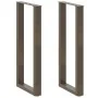 Patas de mesa centro forma U 2uds acero natural 50x(100-101) cm de , Patas para mesas - Ref: Foro24-4013235, Precio: 97,84 €,...