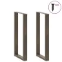 Patas de mesa centro forma U 2uds acero natural 50x(100-101) cm de , Patas para mesas - Ref: Foro24-4013235, Precio: 97,84 €,...