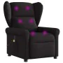 Sillón reclinable de masaje de tela negro by , Armchairs - Ref: Foro24-4015668, Price: 211,90 €, Discount: %
