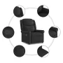 Sillón reclinable cuero sintético marrón brillante by , Armchairs - Ref: Foro24-4015677, Price: 178,52 €, Discount: %