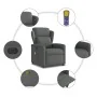 Sillón reclinable de masaje eléctrico tela gris oscuro von , Sessel - Ref: Foro24-3303125, Preis: 257,03 €, Rabatt: %