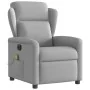 Sillón reclinable de masaje eléctrico tela gris nube de , Sillones - Ref: Foro24-3303133, Precio: 257,26 €, Descuento: %