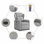 Sillón reclinable de masaje eléctrico tela gris nube de , Sillones - Ref: Foro24-3303133, Precio: 257,26 €, Descuento: %